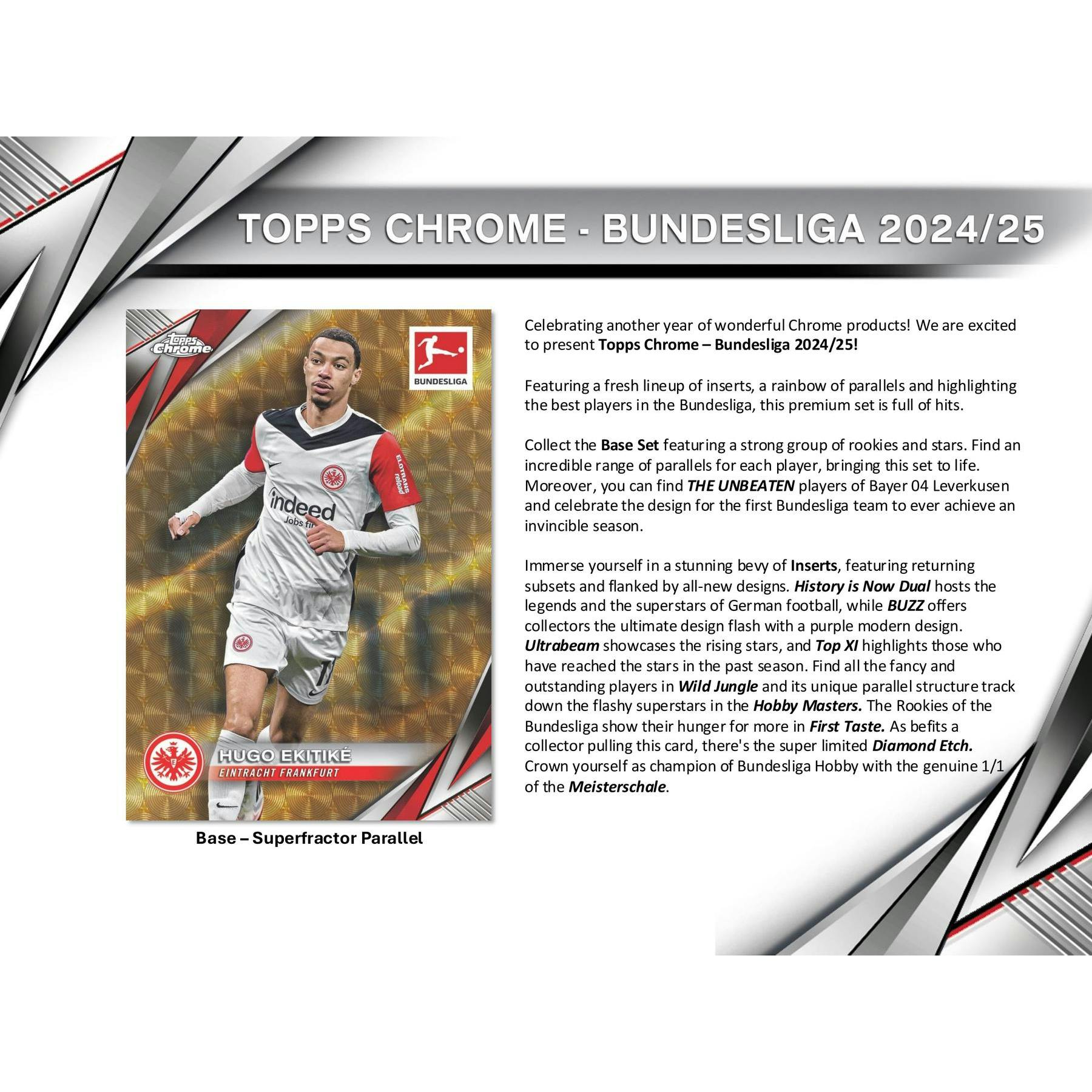 2024/25 Topps Chrome Bundesliga Soccer Hobby Box
