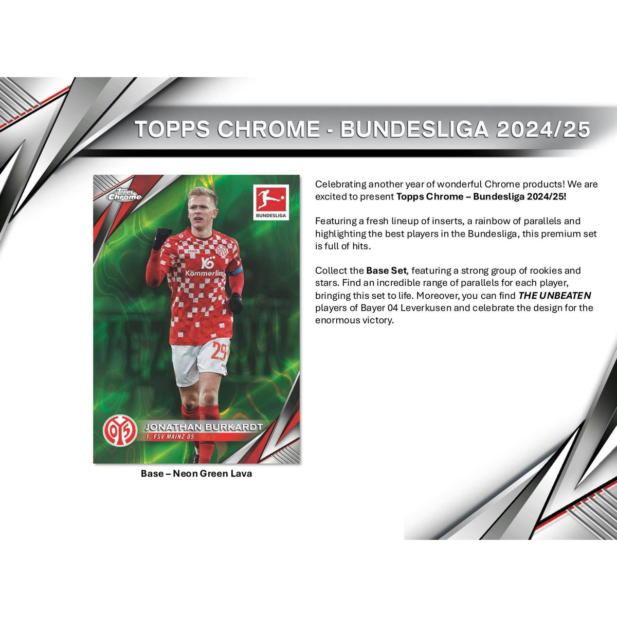 2024/25 Topps Chrome Bundesliga Soccer Blaster Box