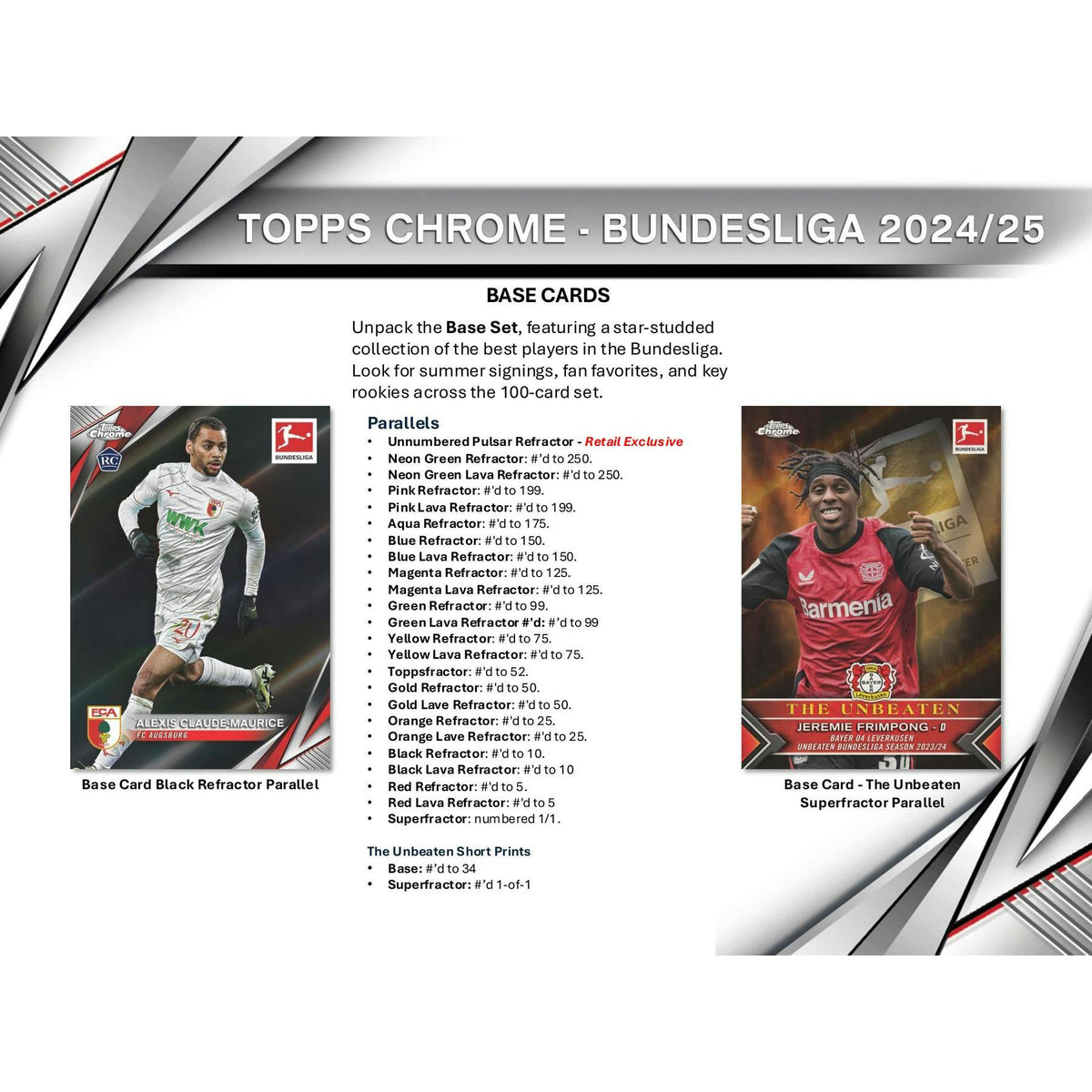2024/25 Topps Chrome Bundesliga Soccer Blaster Box