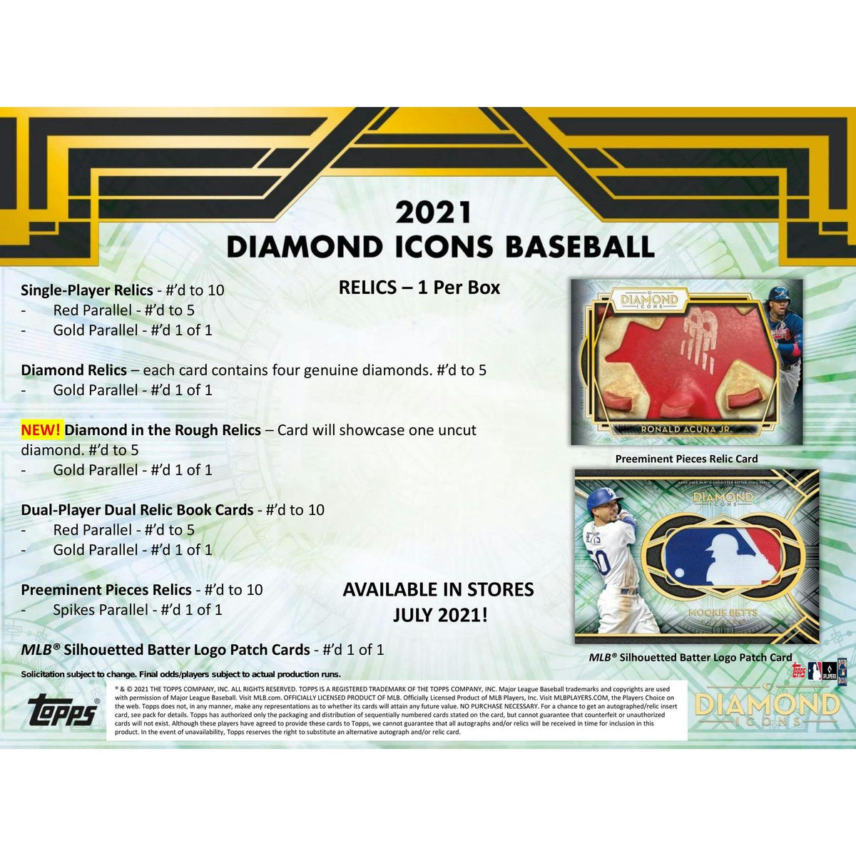 2021 Topps Diamond Icons Baseball Hobby Box