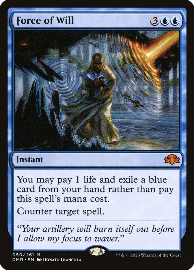 Magic the Gathering Dominaria Remastered Force of Will NEAR MINT NM