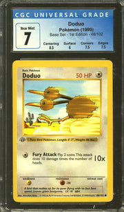 Pokemon Base Set 1st Edition Shadowless Doduo 48/102 CGC 7 subs