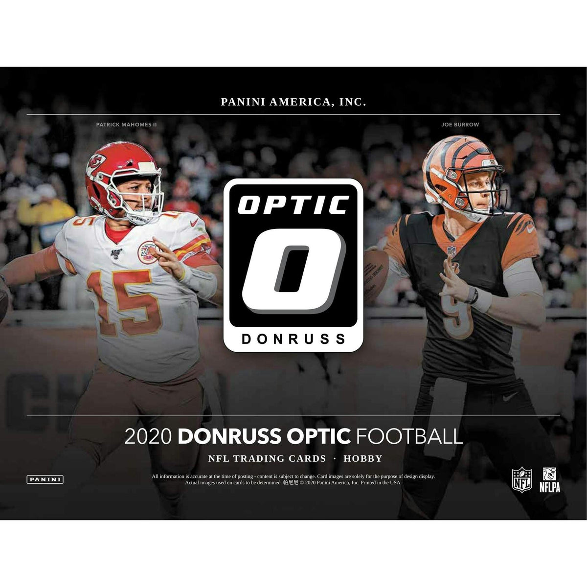 2020 Panini Donruss Optic Football Hobby 12-Box Case