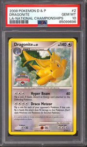 Pokemon 2008 LA National Championship Dragonite 2/146 PSA 10 GEM MINT *696