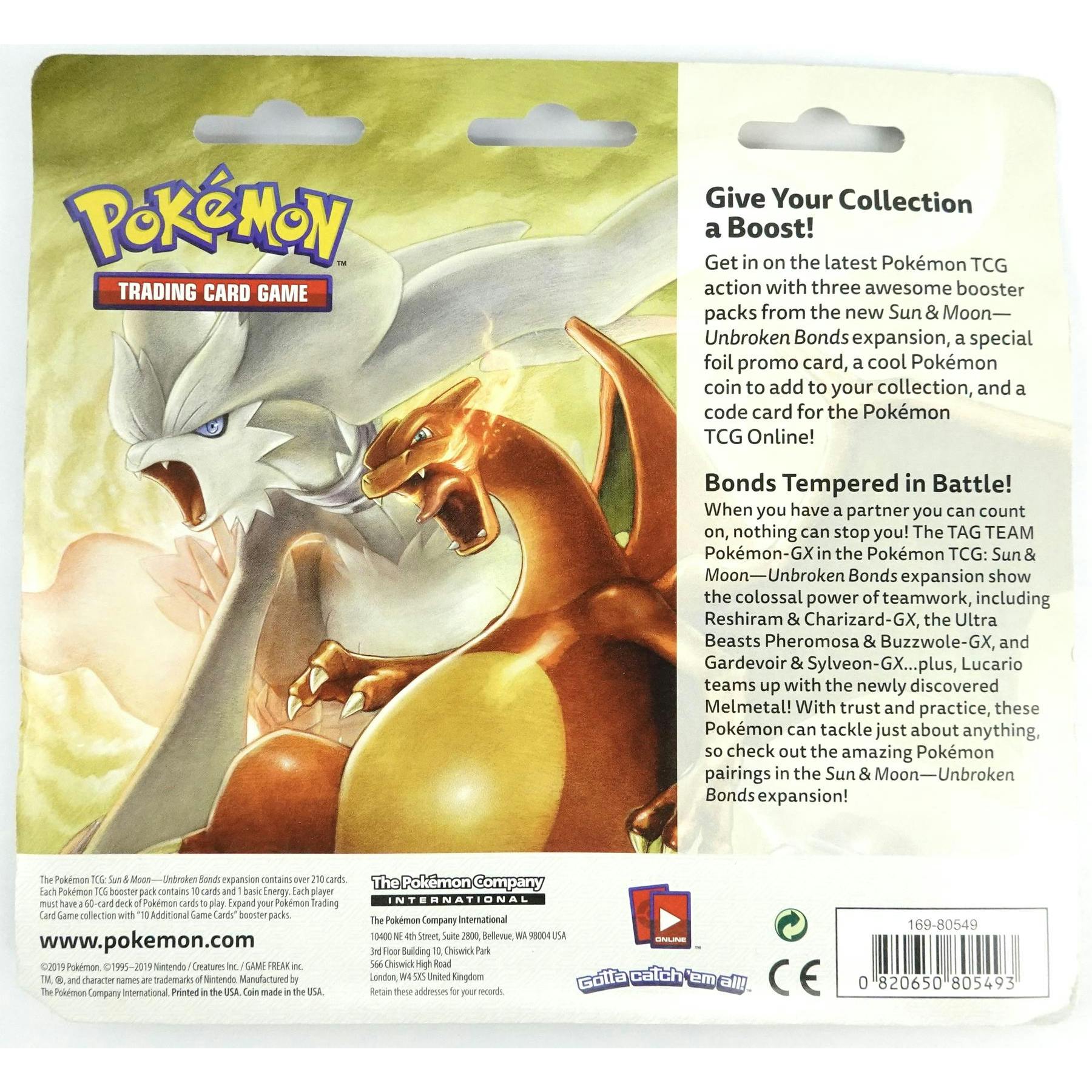 Pokemon Sun & Moon: Unbroken Bonds 3 Booster Pack Blister