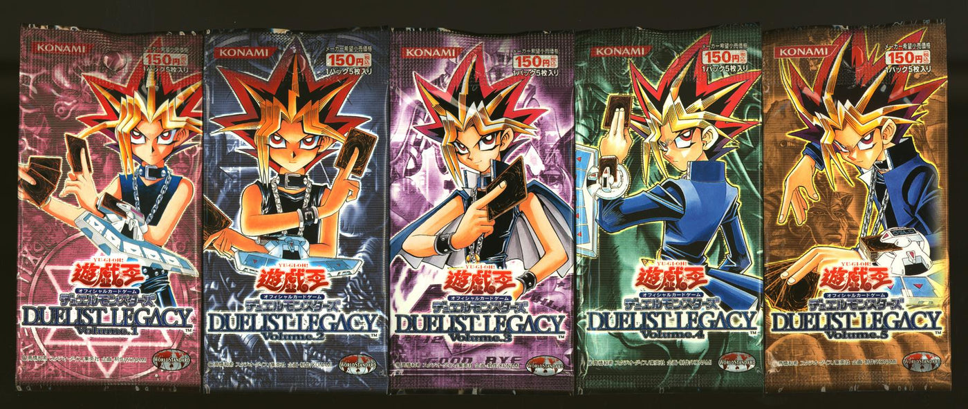 Yu-Gi-Oh Series Duelist Legacy 1 2 3 4 5 Japanese Booster Pack Complete Set