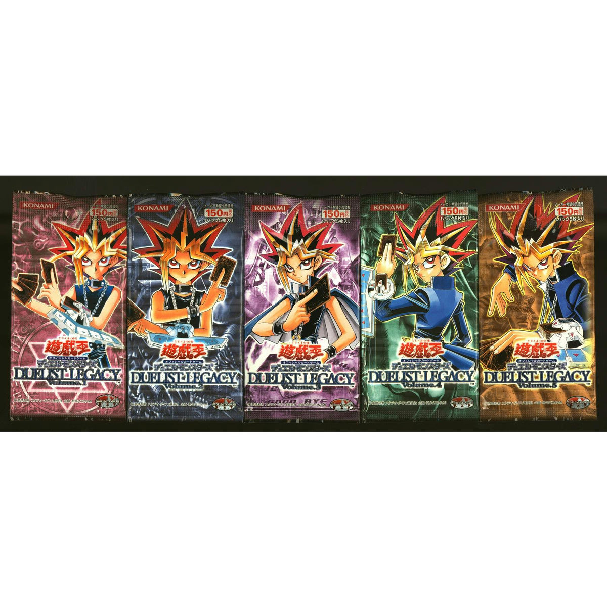 Yu-Gi-Oh Series Duelist Legacy 1 2 3 4 5 Japanese Booster Pack Complete Set