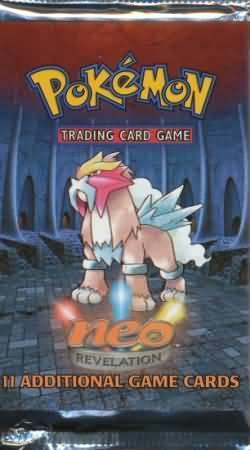 WOTC Pokemon Neo 3 Revelation Booster Pack ENTEI Art UNWEIGHED