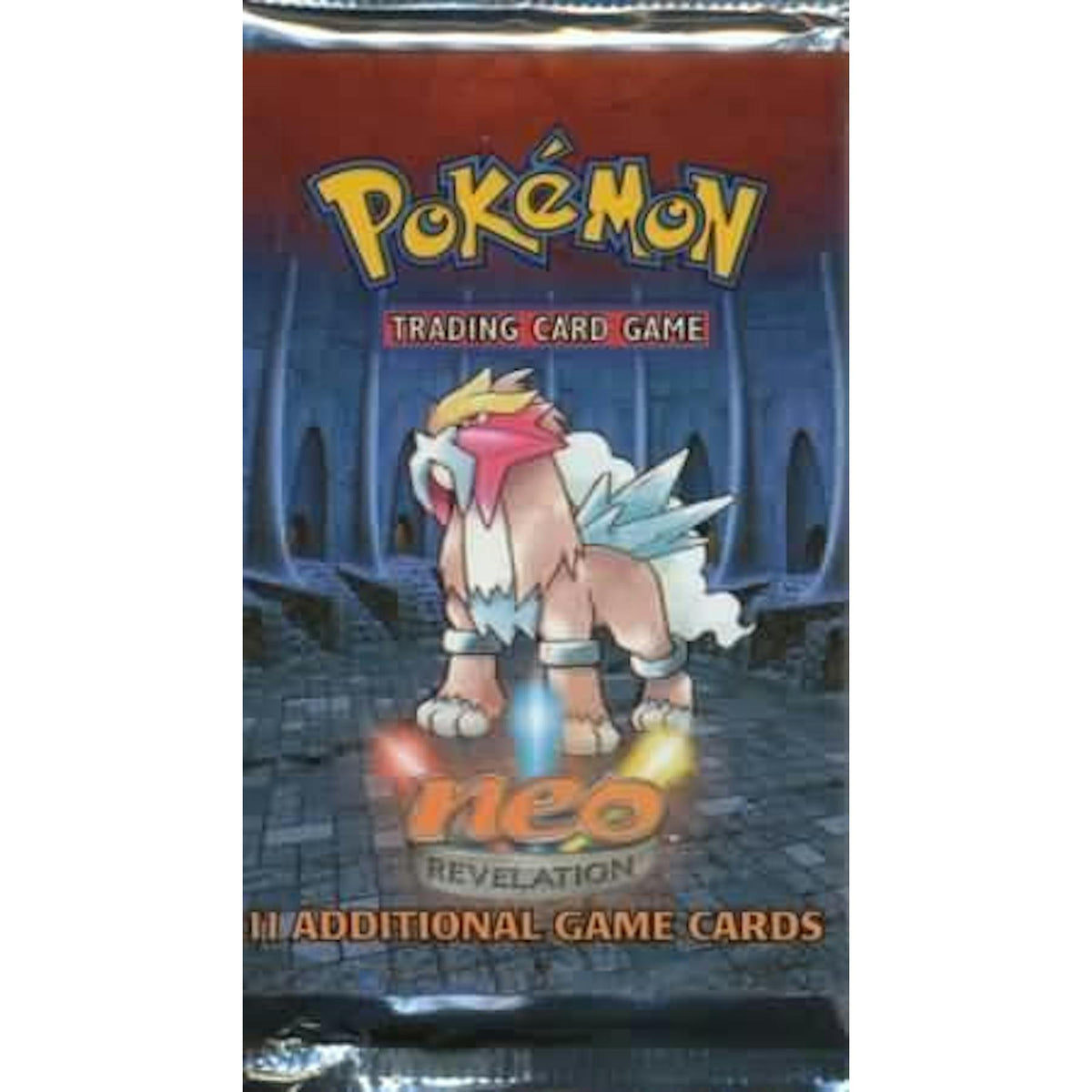WOTC Pokemon Neo 3 Revelation Booster Pack ENTEI Art UNWEIGHED