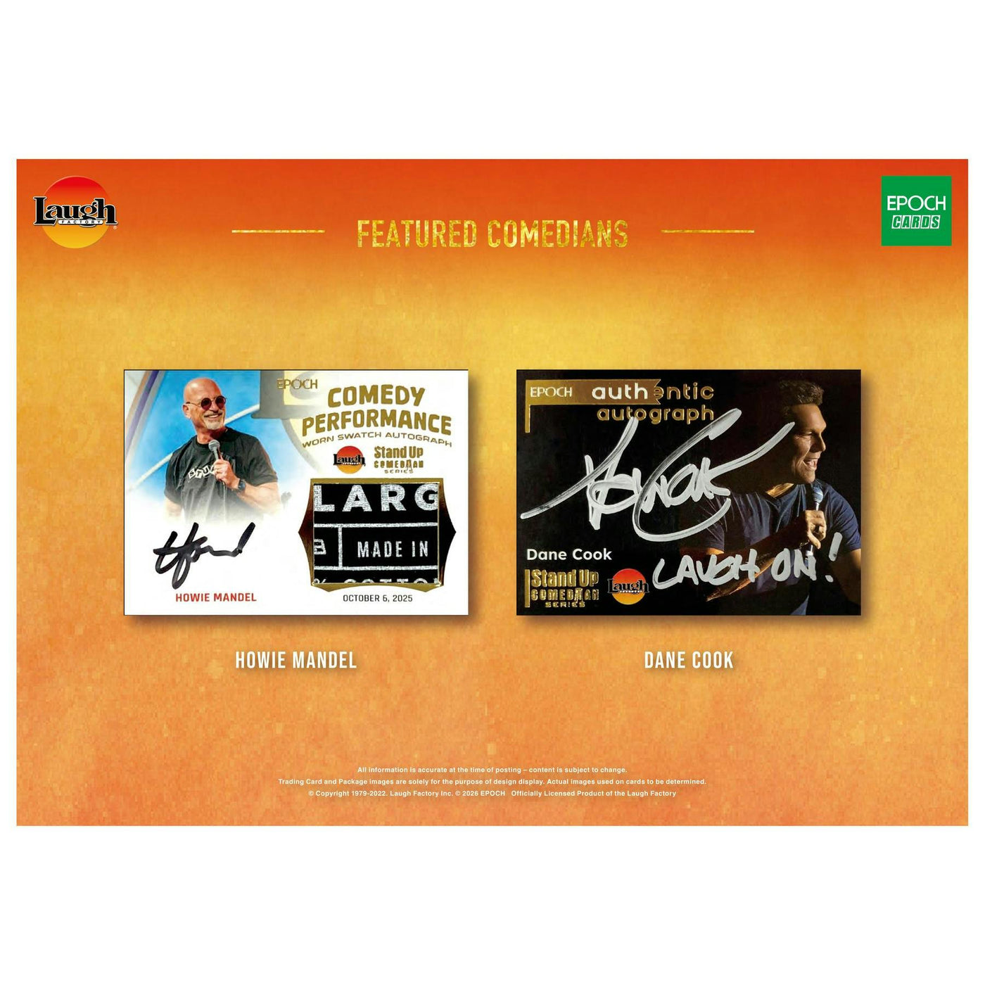 2026 Epoch Laugh Factory Stand Up Comedian Series 1 Blaster Box