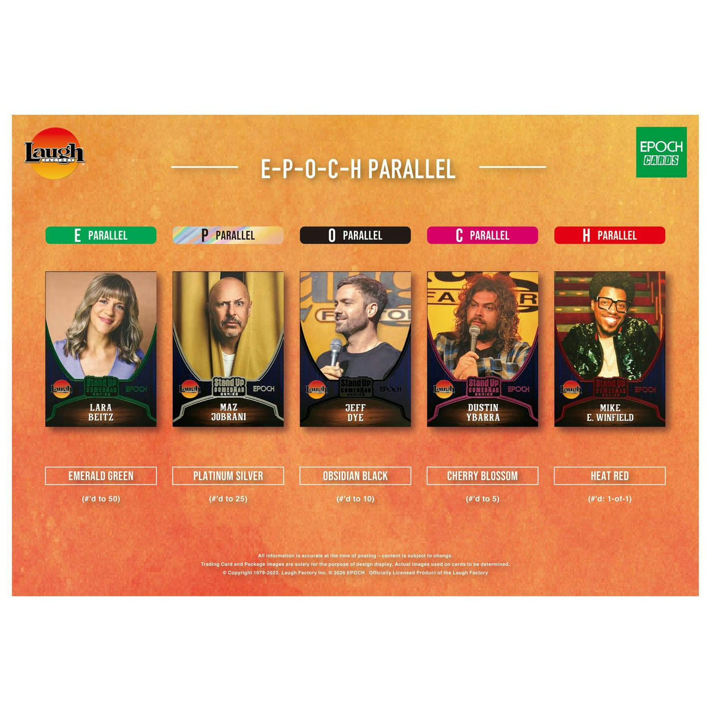 2026 Epoch Laugh Factory Stand Up Comedian Series 1 Blaster Box