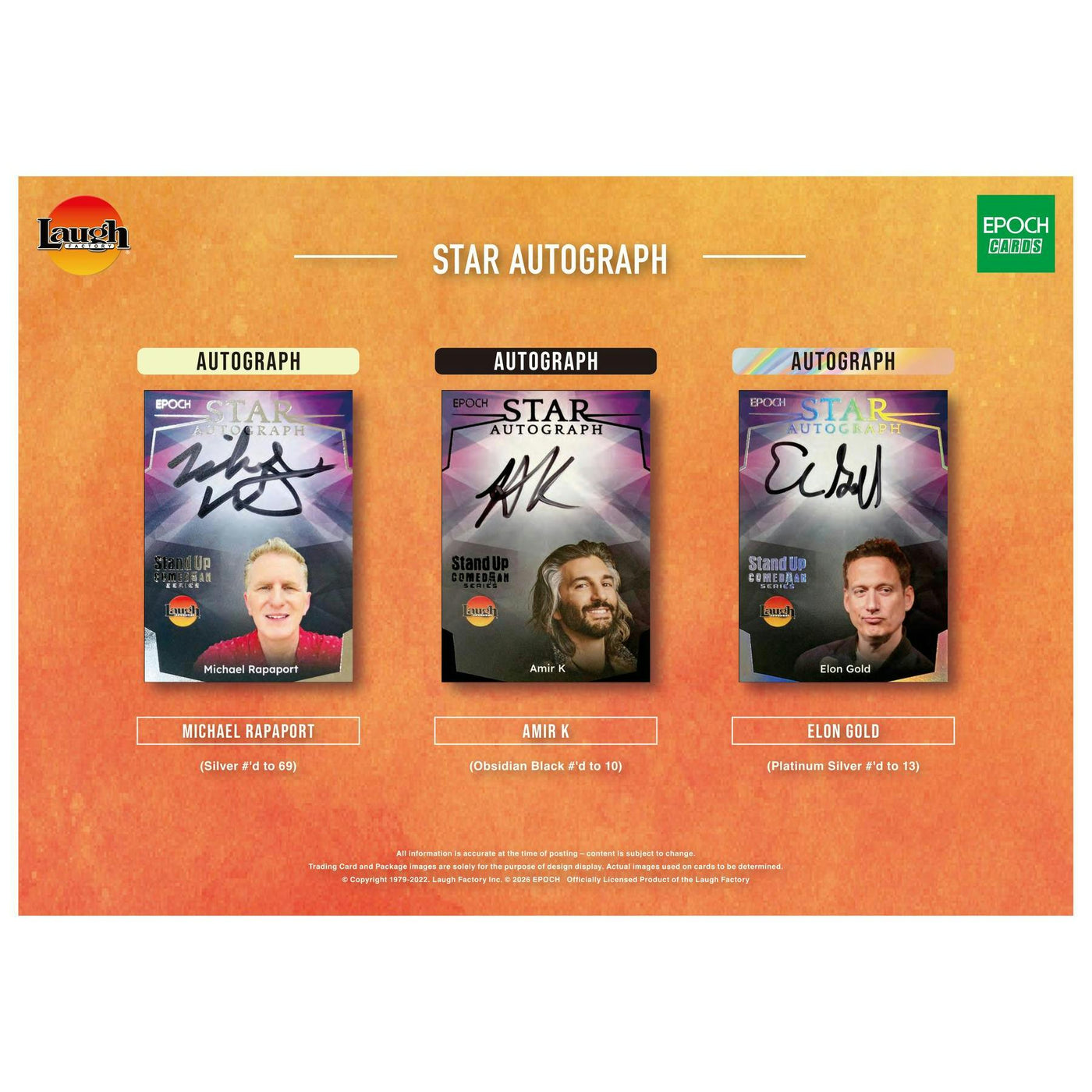 2026 Epoch Laugh Factory Stand Up Comedian Series 1 Blaster Box
