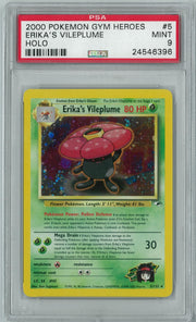 Pokemon Gym Heroes Erika's Vileplume 5/132 PSA 9