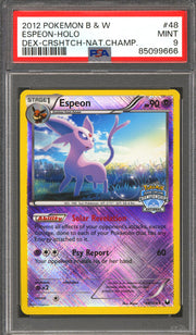 Pokemon 2012 National Championship Cross-Hatch Promo Espeon 48/108 PSA 9 *666