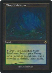 Magic the Gathering Modern Horizons 2 Retro Frame ETCHED FOIL Misty Rainforest NEAR MINT NM