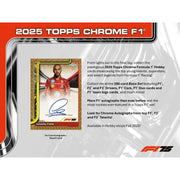2025 Topps Chrome F1 Formula 1 Hobby 12-Box Case