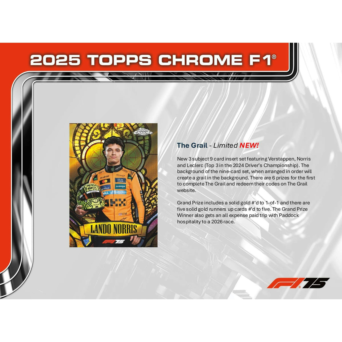 2025 Topps Chrome F1 Formula 1 Hobby Box