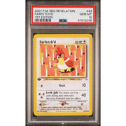 Pokemon Neo Revelation 1st Edition Farfetch'd 43/64 PSA 10 GEM MINT *034