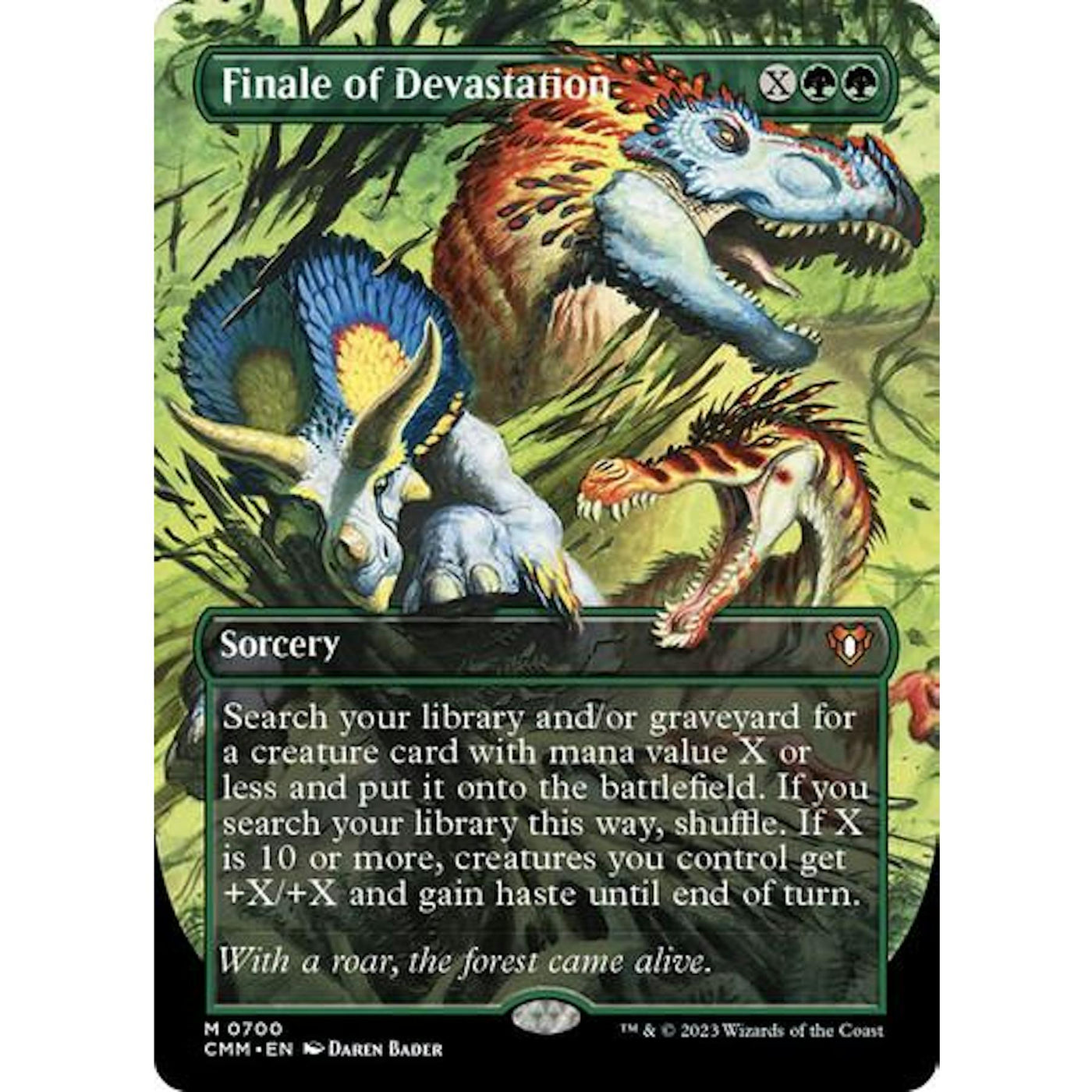 Magic the Gathering Commander Masters BORDERLESS Finale of Devastation 0700 NEAR MINT NM