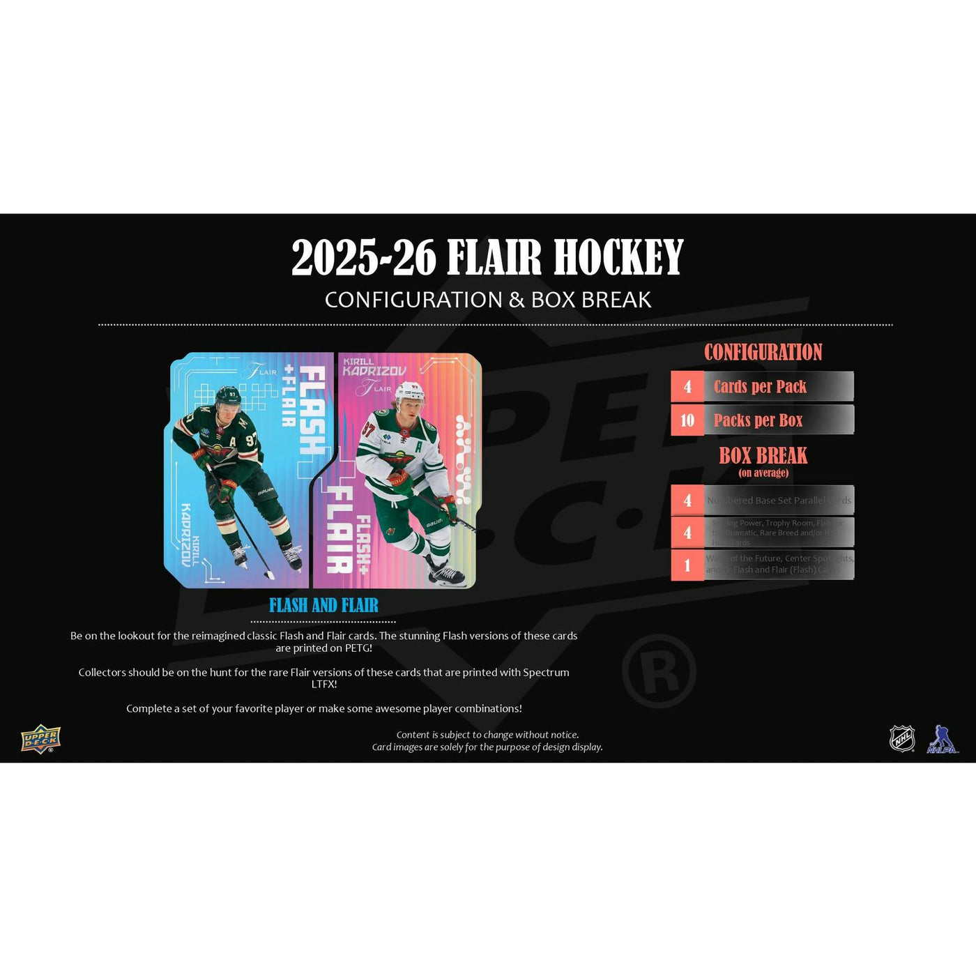 2025/26 Upper Deck Flair Hockey Hobby 10-Box Case