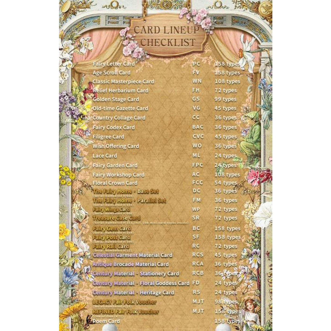 2026 Minjit Flower Fairies II Heritage Hobby Box (Presell)