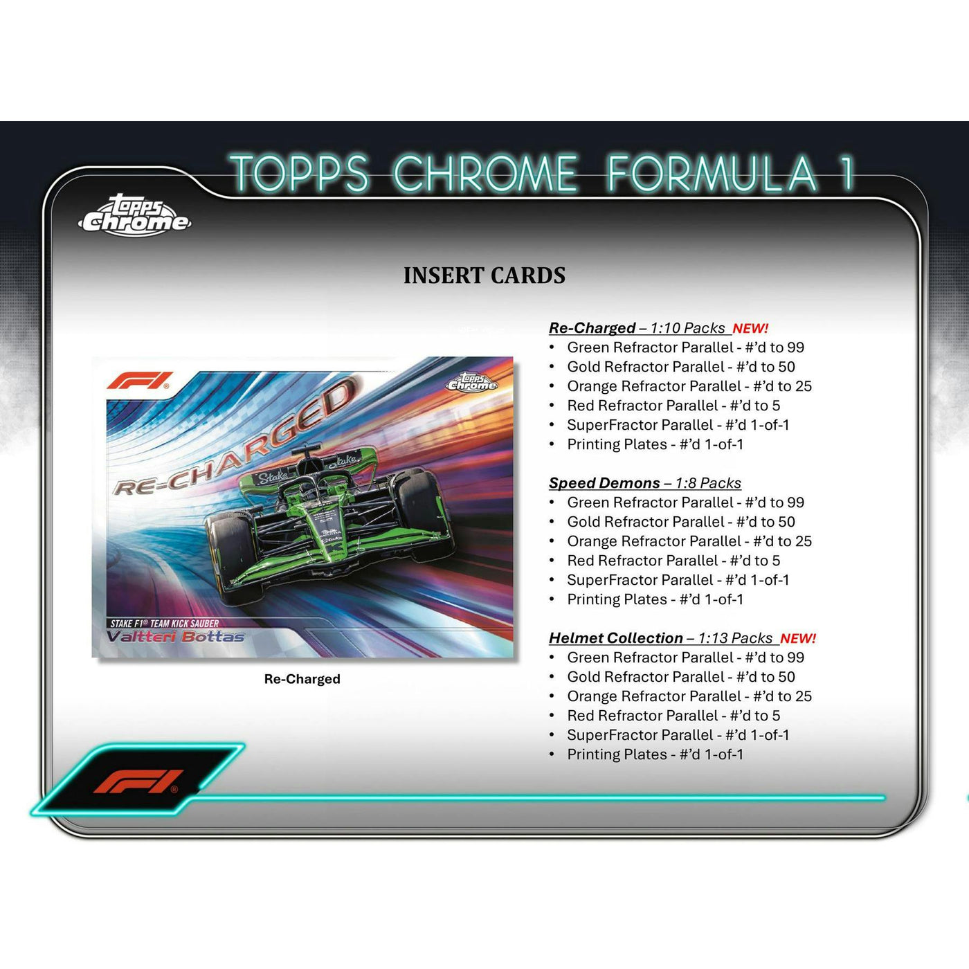 2024 Topps Chrome F1 Formula 1 Blaster Box