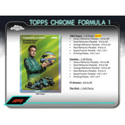 2024 Topps Chrome F1 Formula 1 Blaster Box