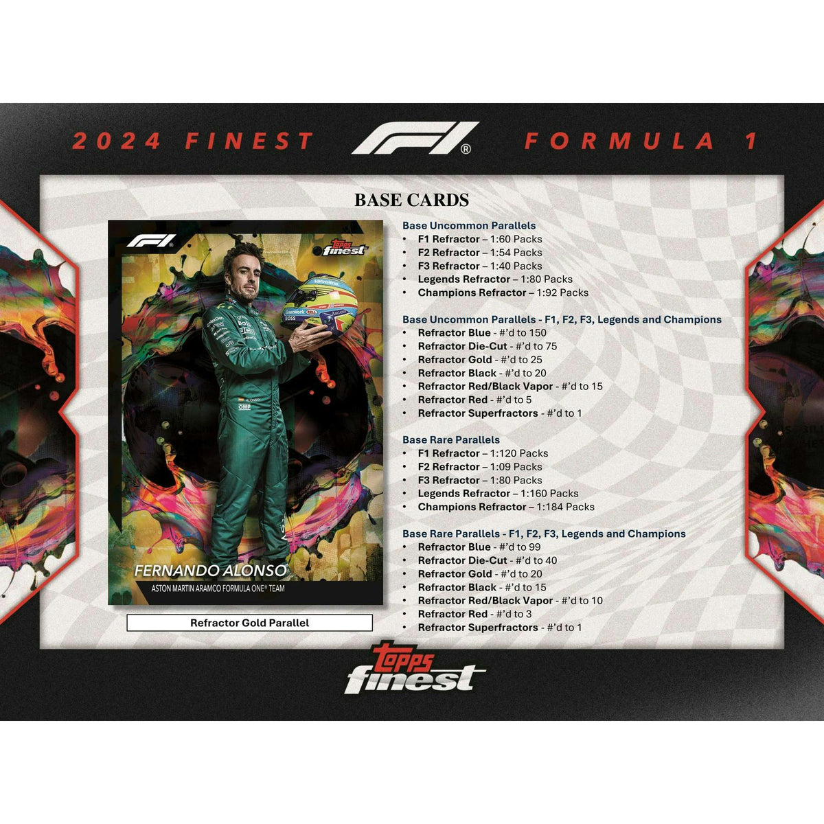 2024 Topps Finest F1 Formula 1 Hobby Box