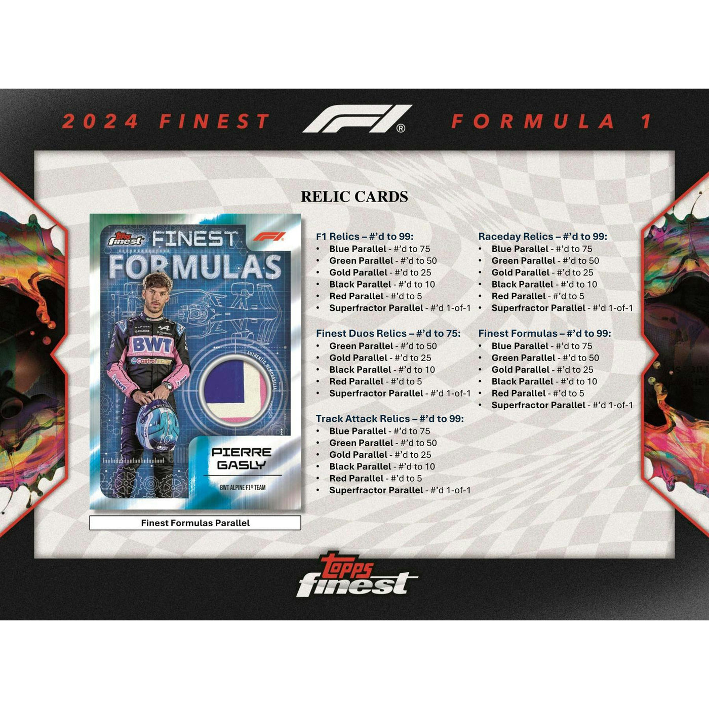 2024 Topps Finest F1 Formula 1 Hobby Box