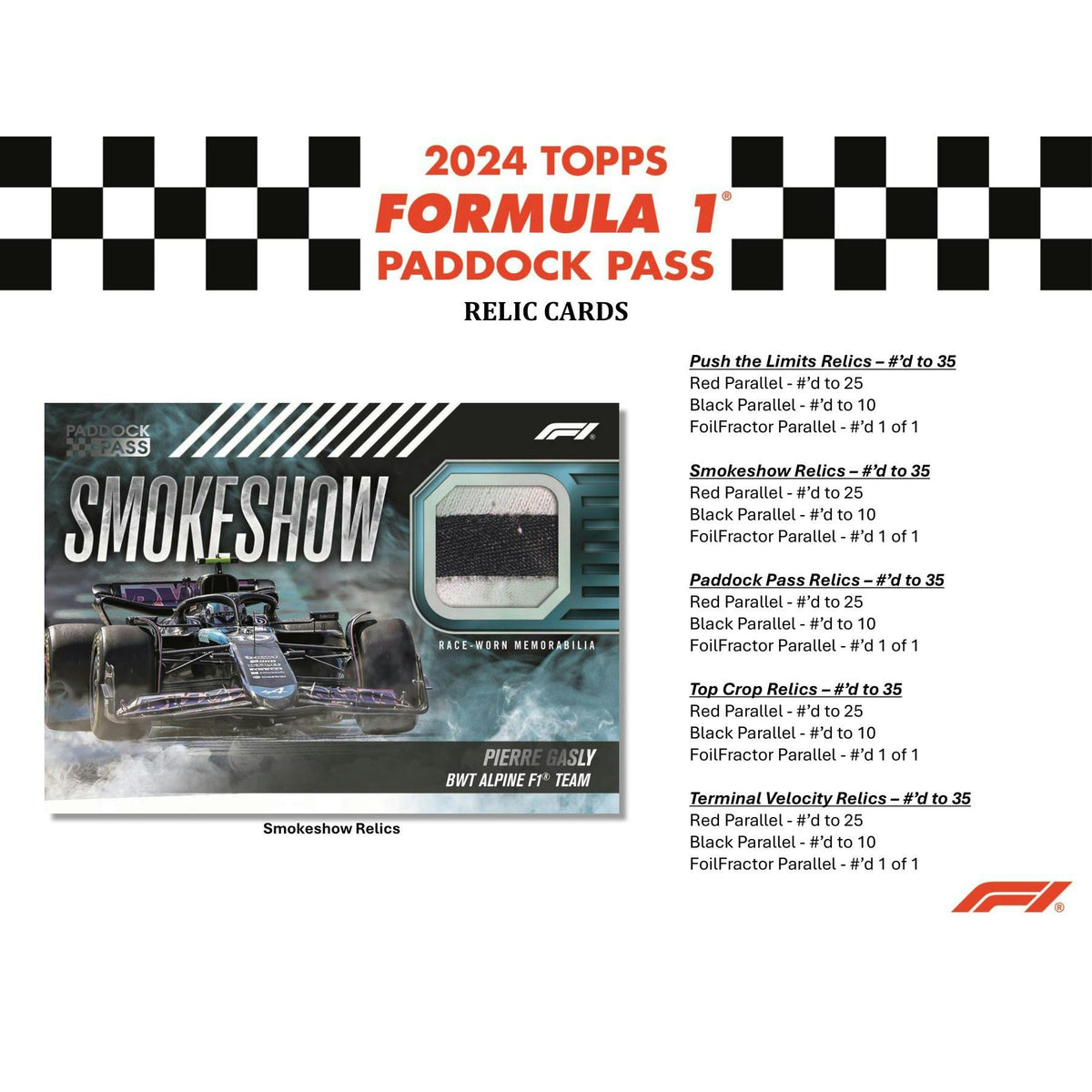 2024 Topps Paddock Pass F1 Formula 1 Blaster Box