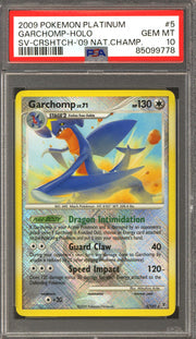 Pokemon 2009 National Championship Cross-Hatch Promo Garchomp 5/147 PSA 10 GEM MINT *778