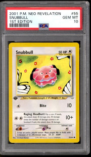 Pokemon Neo Revelation 1st Edition Snubbull 55/64 PSA 10 GEM MINT