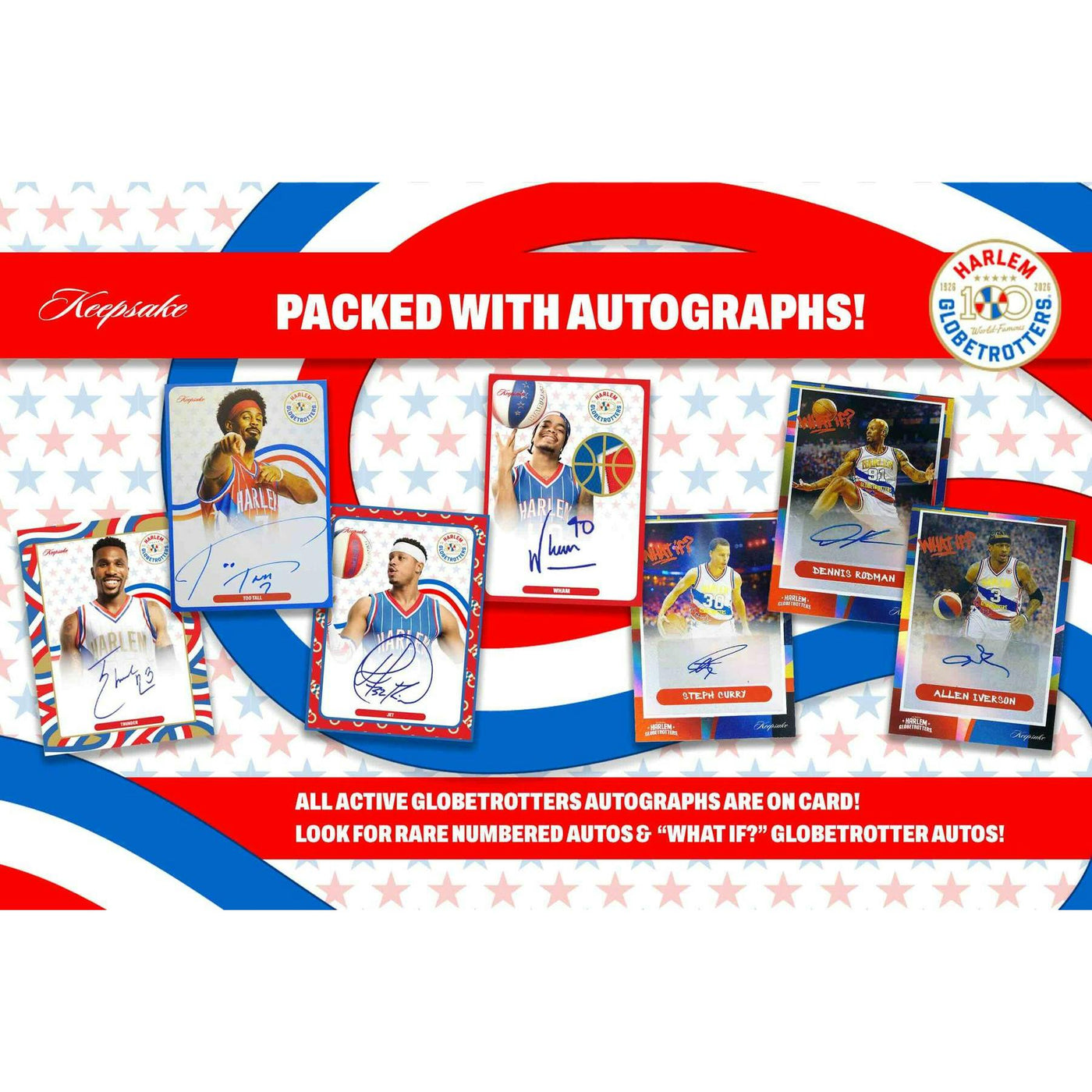 2026 Keepsake Harlem Globetrotters 100th Anniversary Keepsake Premiere Breaker 10-Box Case (Presell)