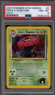 Pokemon Gym Heroes Erika's Vileplume 5/132 PSA 8