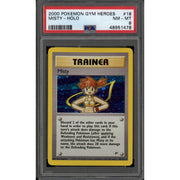 Pokemon Gym Heroes Misty 18/132 PSA 8