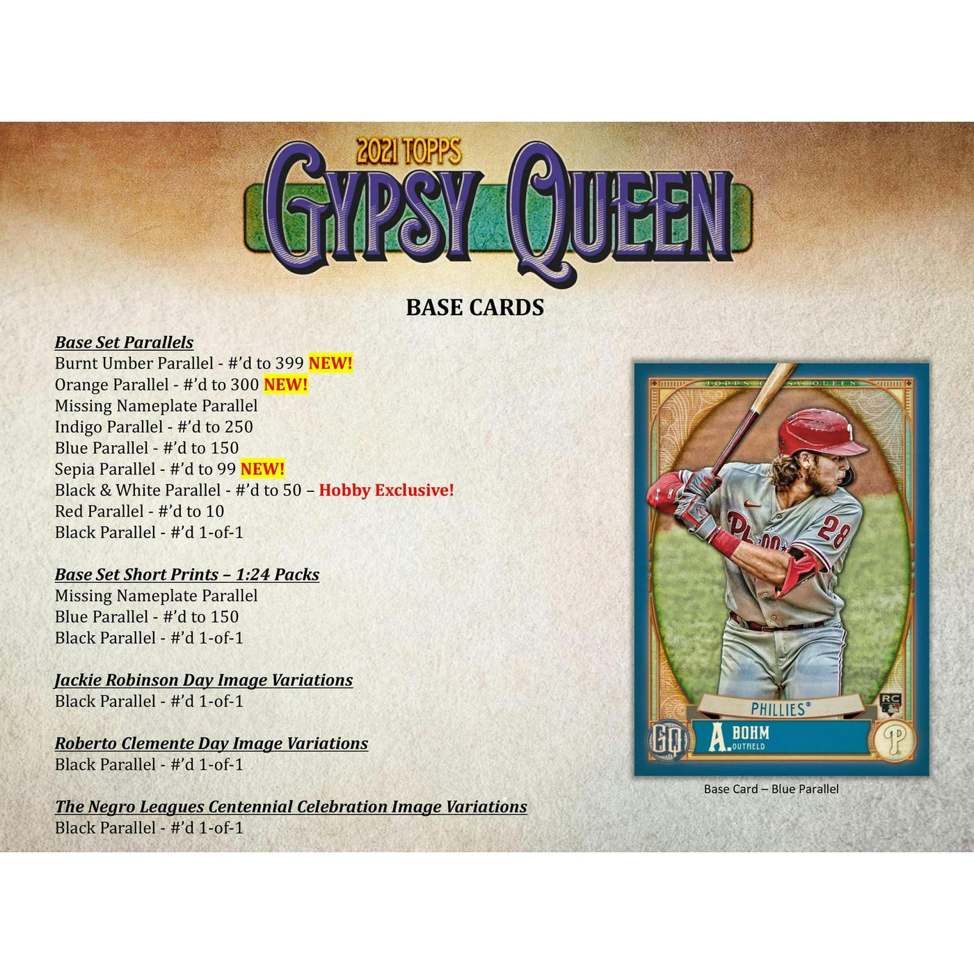 2021 Topps Gypsy Queen Baseball Hobby 10-Box Case