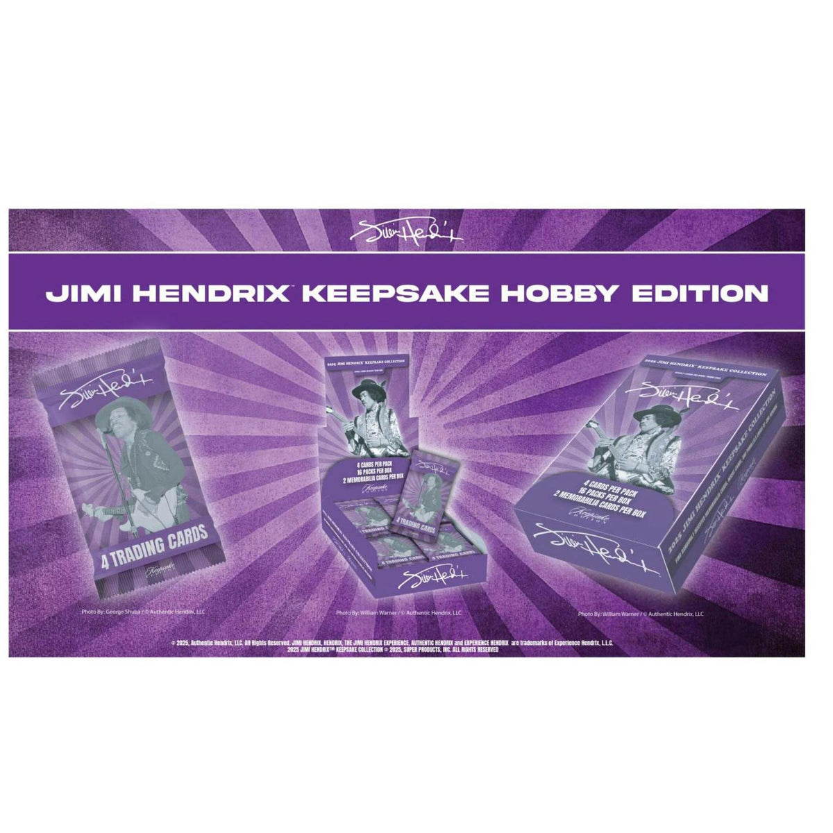 2025 Jimi Hendrix Keepsake Premiere Edition Hobby 10-Box Case