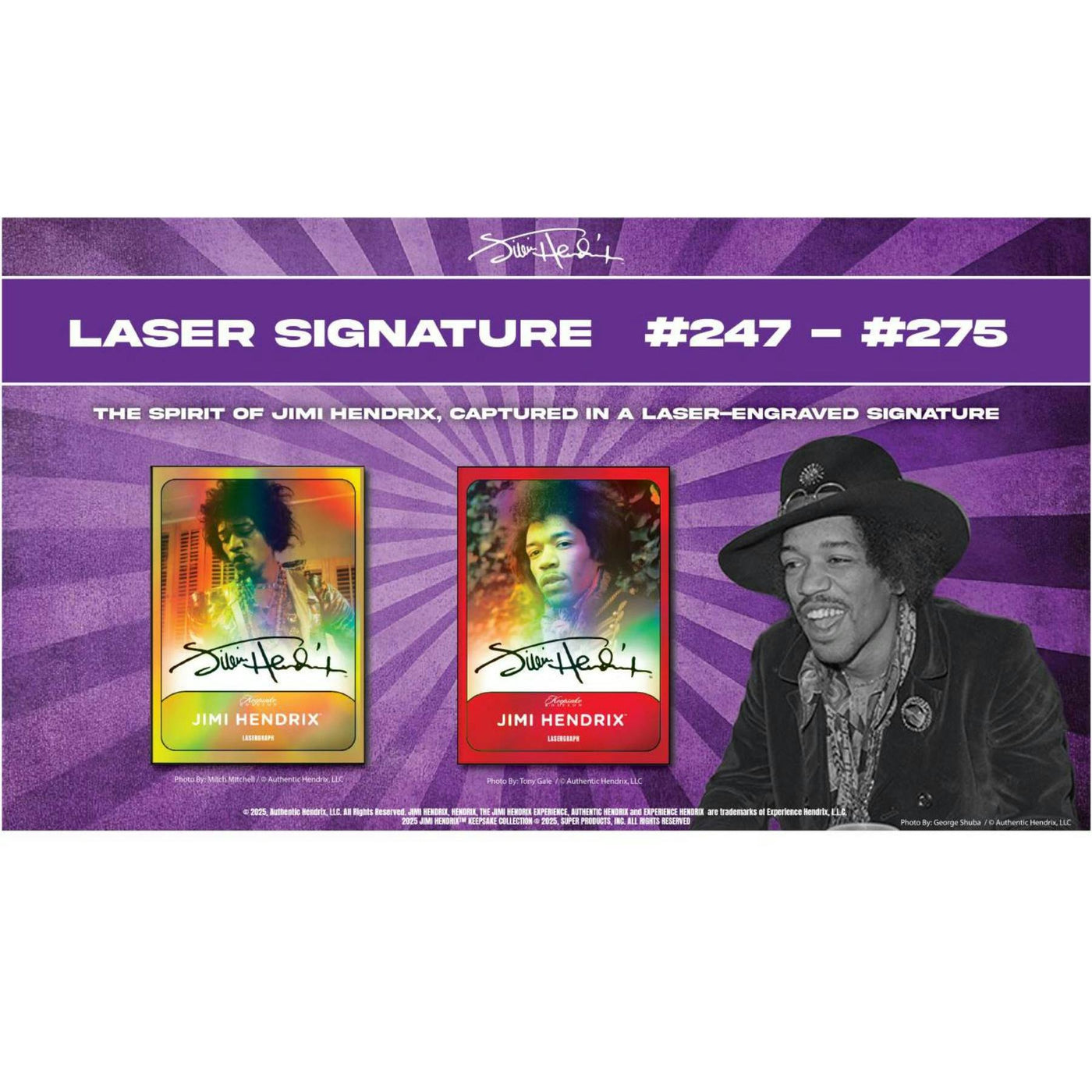 2025 Jimi Hendrix Keepsake Premiere Edition Hobby 10-Box Case