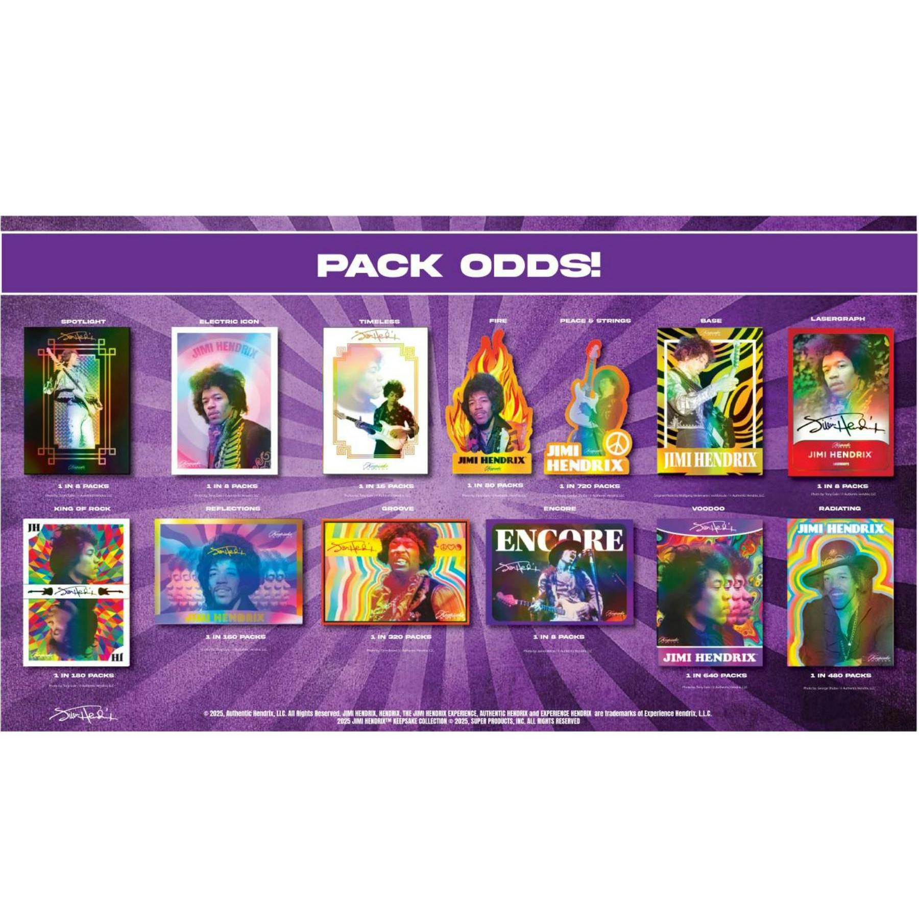 2025 Jimi Hendrix Keepsake Premiere Edition Hobby 10-Box Case