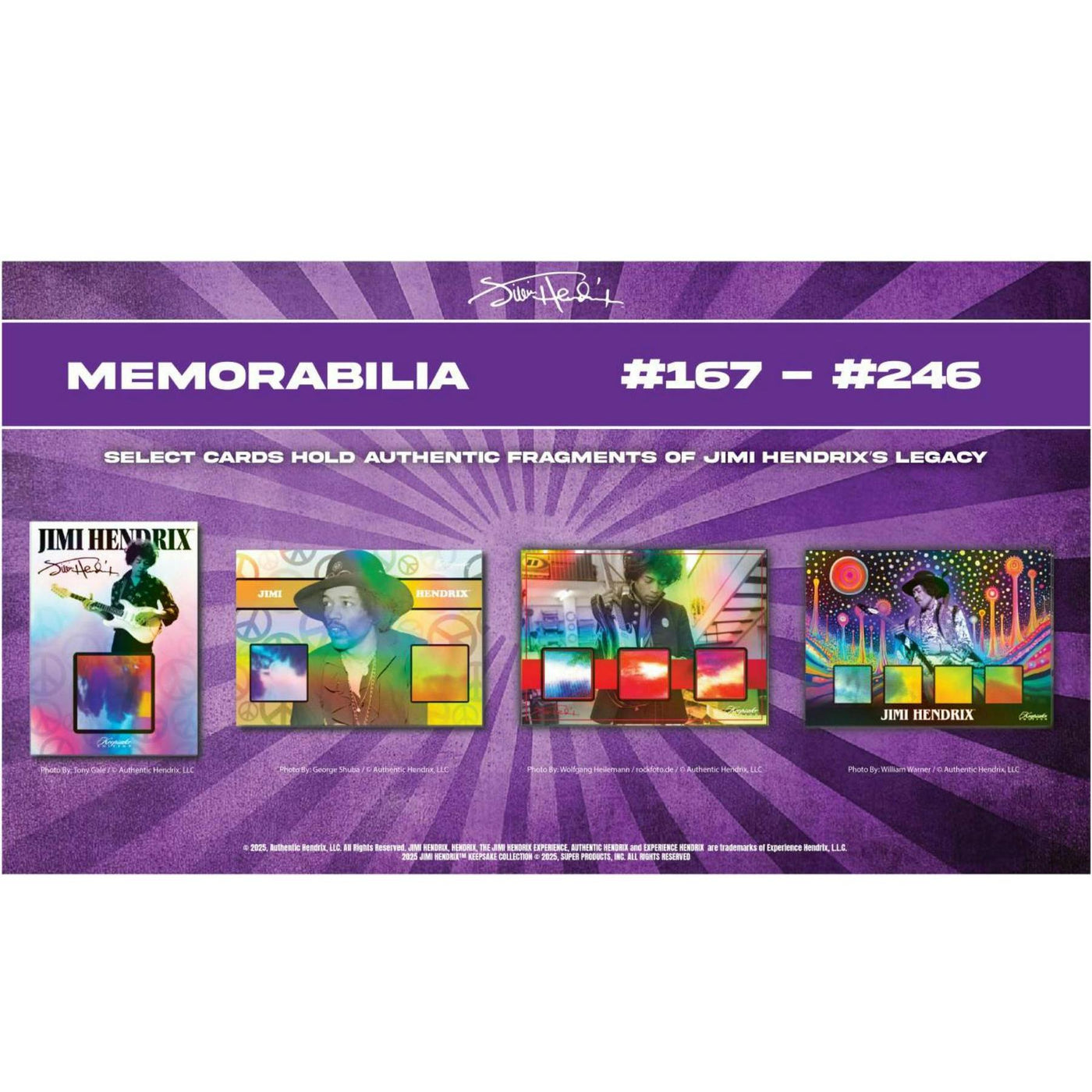 2025 Jimi Hendrix Keepsake Premiere Edition Hobby 10-Box Case