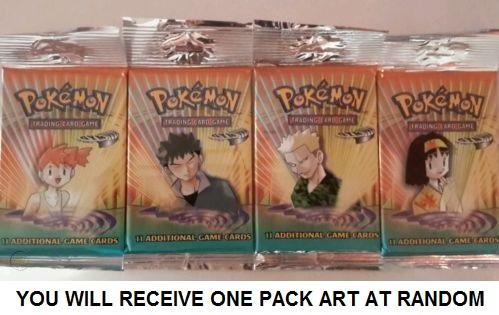 WOTC Pokemon Gym Heroes Booster Pack Hanging Longpack UNSEARCHED UNWEIGHED RANDOM ART