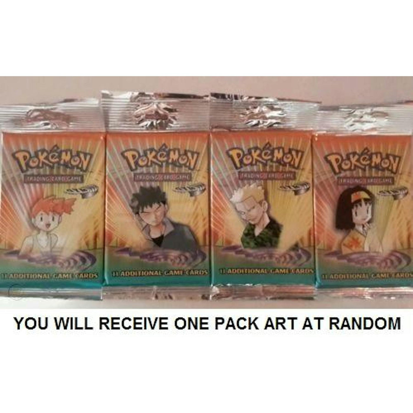 WOTC Pokemon Gym Heroes Booster Pack Hanging Longpack UNSEARCHED UNWEIGHED RANDOM ART