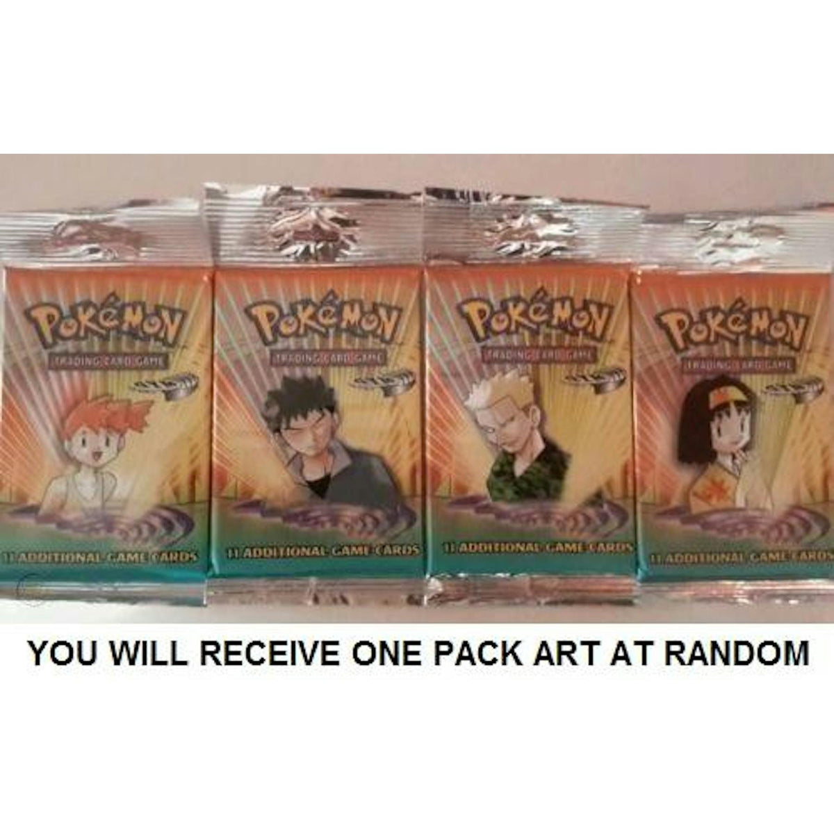 WOTC Pokemon Gym Heroes Booster Pack Hanging Longpack UNSEARCHED UNWEIGHED RANDOM ART