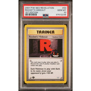Pokemon Neo Revelation 1st Edition Rocket's Hideout 63/64 PSA 10 GEM MINT