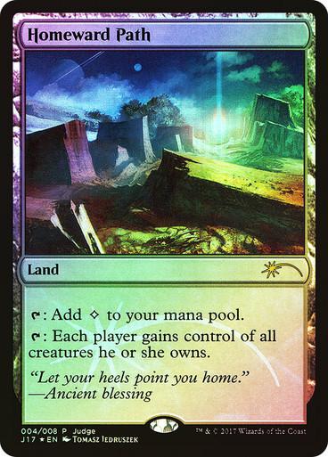 Magic the Gathering Judge Promo FOIL Homeward Path NEAR MINT NM