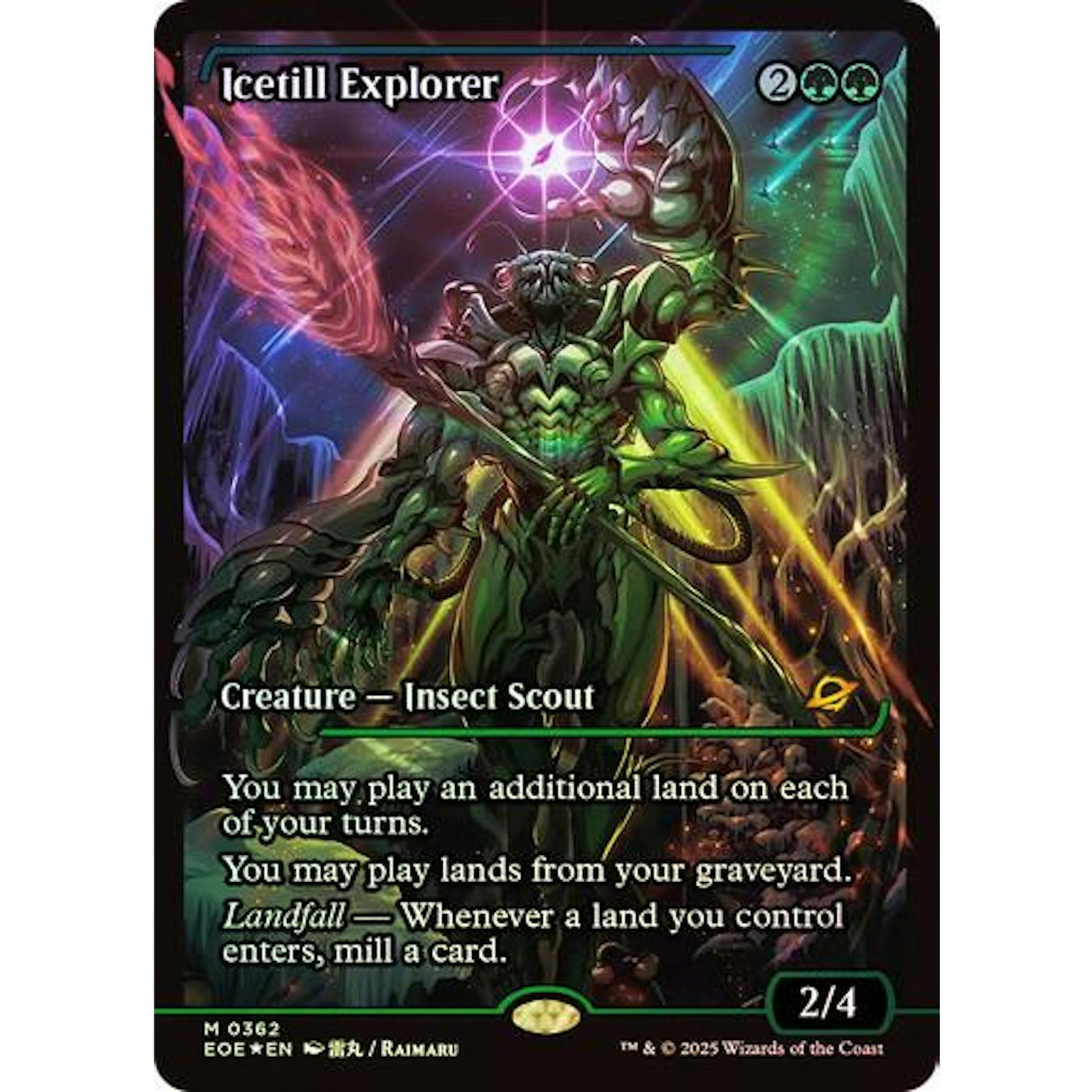 Magic the Gathering Edge of Eternities SHOWCASE FOIL Icetill Explorer NEAR MINT NM