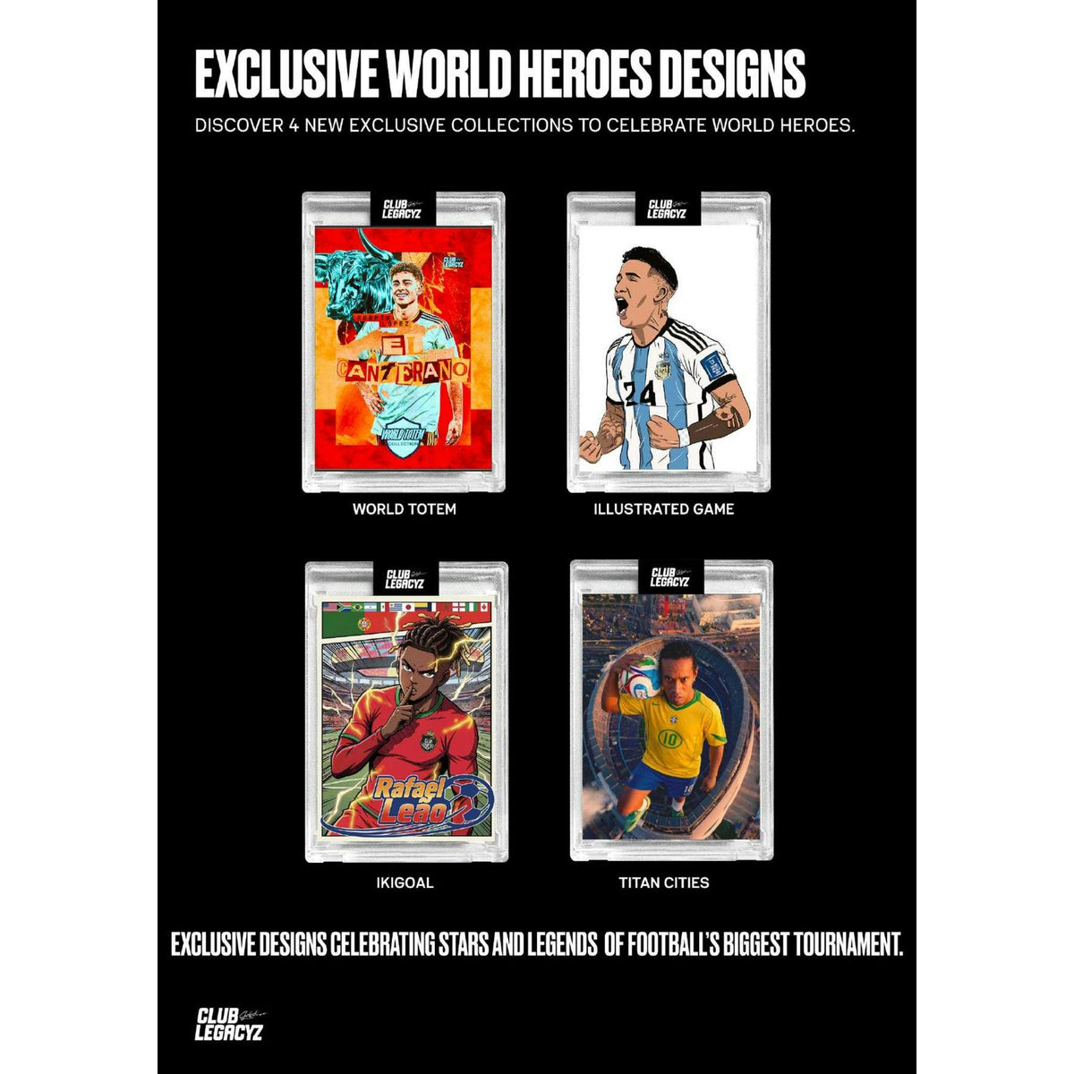 2026 Club Legacyz Icons World Heroes Soccer Fourth Edition Hobby Box
