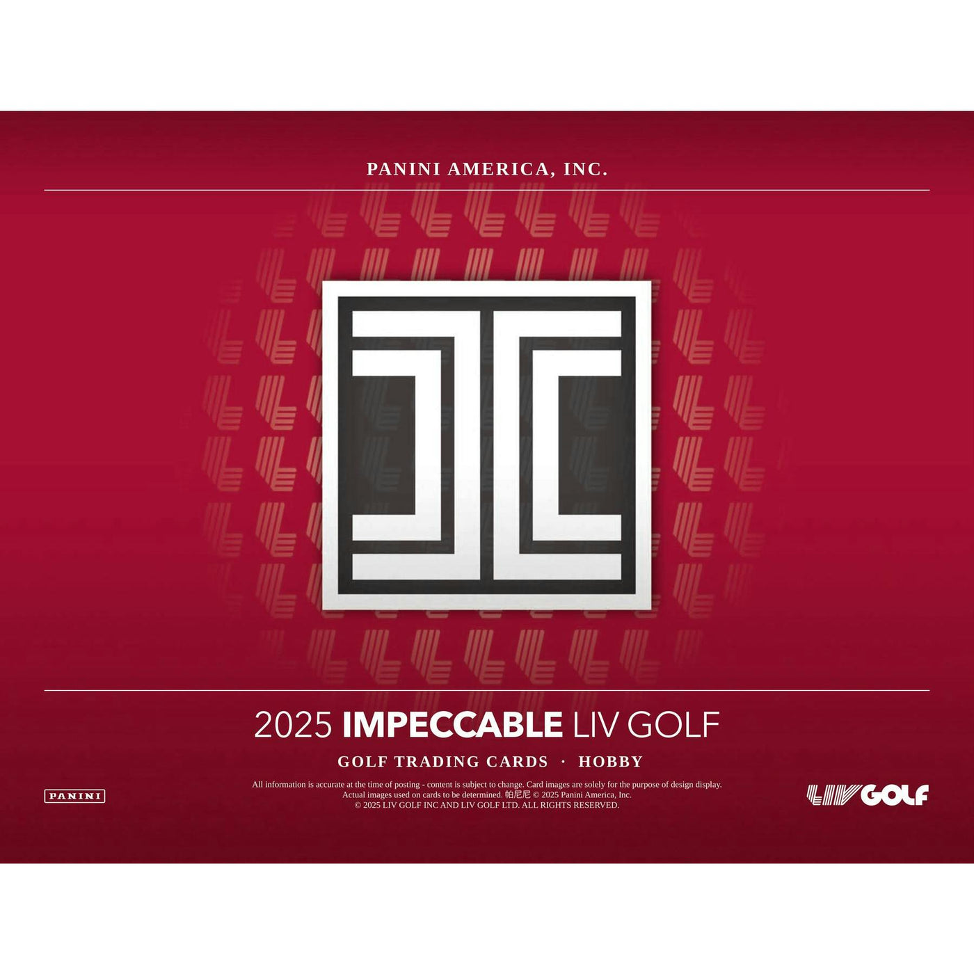 2025 Panini Impeccable LIV Golf Hobby Box
