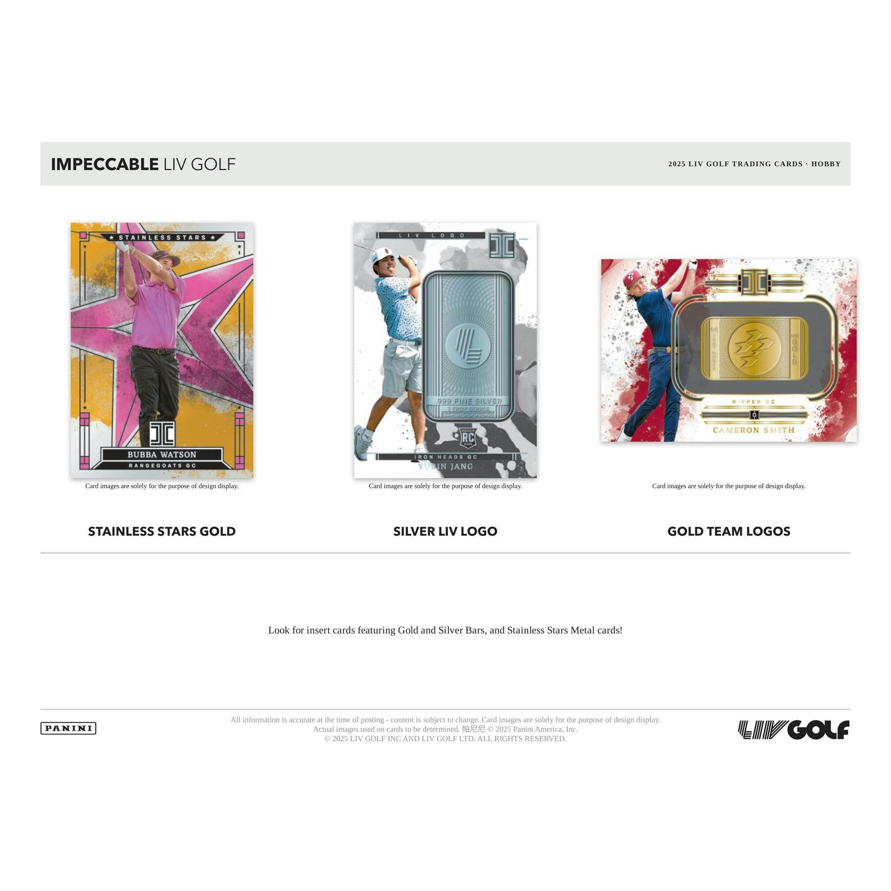 2025 Panini Impeccable LIV Golf Hobby 3-Box Case
