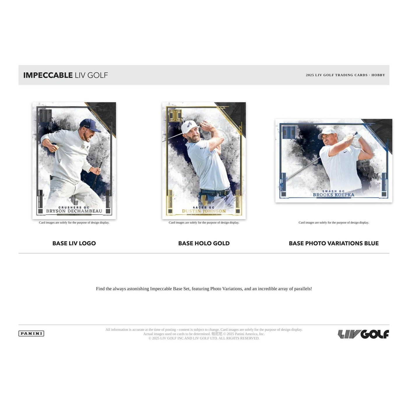 2025 Panini Impeccable LIV Golf Hobby Box